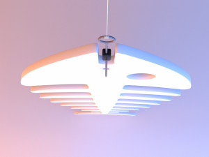 Fish skeleton hanger Modello 3D