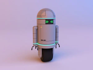 Robot carino e futuristico -android Modello 3D
