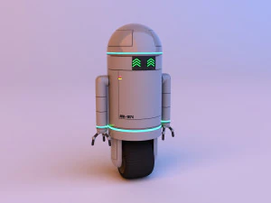 Robot carino e futuristico -android Modello 3D