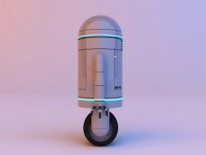 Robot carino e futuristico -android Modello 3D