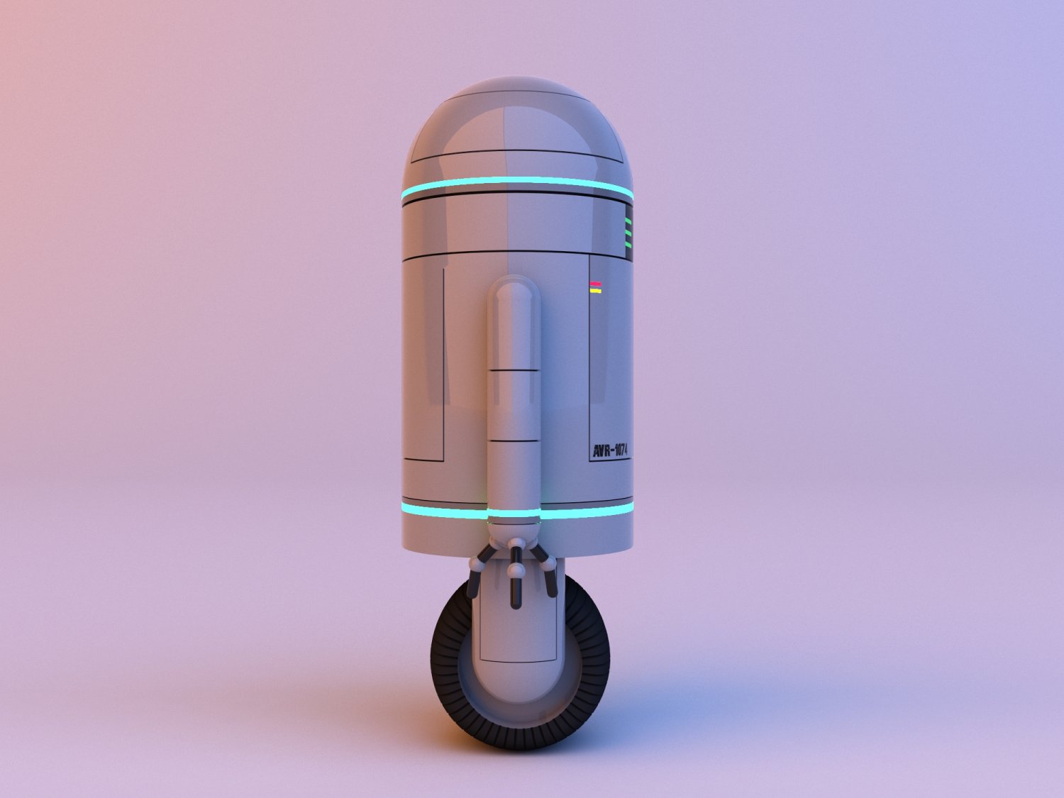 Futuristic Cute Robot -Android 3D Модель In Роботы 3DExport