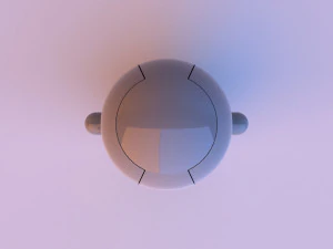 Robot carino e futuristico -android Modello 3D