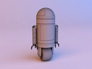 Robot carino e futuristico -android Modello 3D