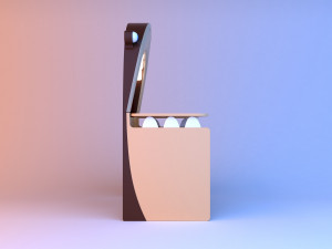 Kids shark table 3D Model