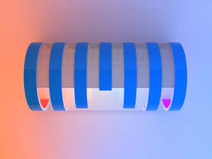 K&uuml;resel g&ouml;kkuşağı otob&uuml;s durağı 3D Model