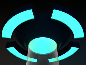 Futuristic Scifi furniture office-bar 3D Model