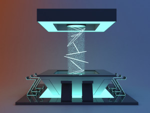 Space cyber bar 3D Модель