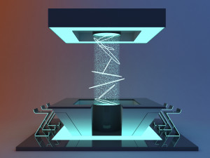 Space cyber bar 3D Модель