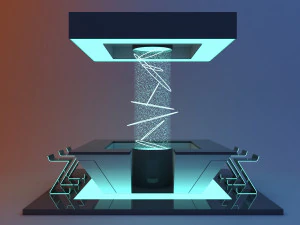 Space cyber bar 3D Model