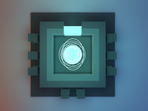 Space cyber bar 3D Модель