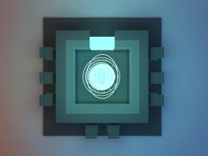 Space cyber bar 3D Model