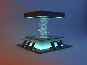 Space cyber bar 3D Модель