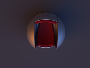 Spherical scifi lounge chair Modelo 3D