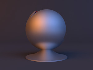 Spherical scifi lounge chair Modelo 3D