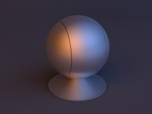 Spherical scifi lounge chair Modelo 3D