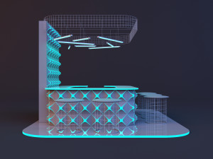 Space futuristic bar 3D Модель