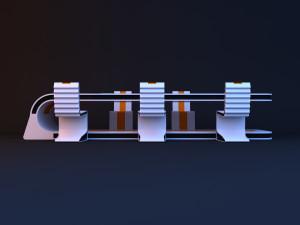 Sci-fi conference table 3D Model