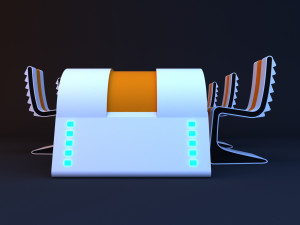 Sci-fi conference table 3D Model