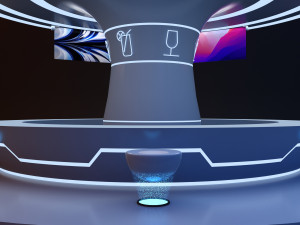 Sci-fi glow bar 3D Model