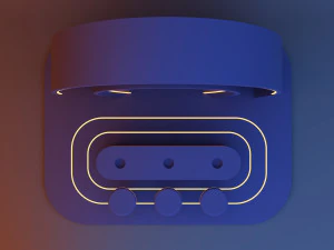 Futuristic sci-fi reception - bar 3D Model