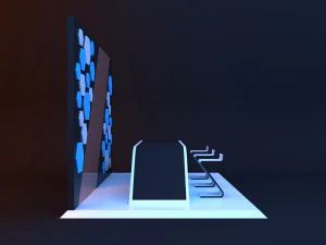 Cyber loft reception 3D Model