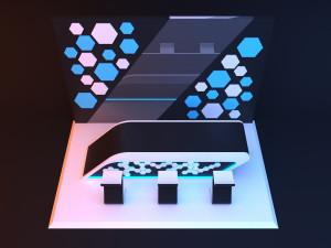 Cyber loft reception 3D मॉडल