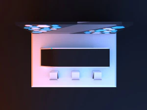 Cyber loft reception 3D Model