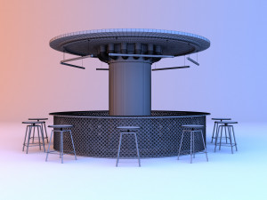 Toxic cyber bar Modello 3D