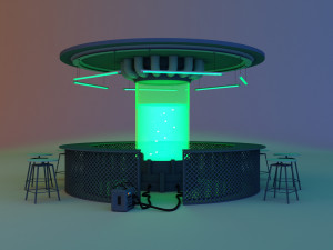 Toxic cyber bar Modello 3D
