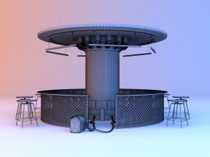 Toxic cyber bar Modello 3D