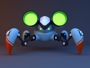 Sci-fi spider glow robot 3D 모델