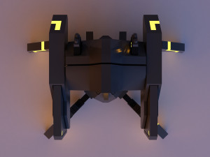 Cyber glow spider robot concept v2 3D 模型