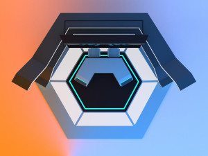 Scifi news set furniture Model 3D