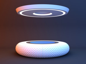 Futuristic cyber conference table 3D Модель