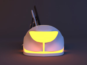 Space sci-fi control desk 3D Model