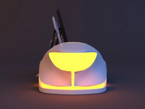 Space sci-fi control desk 3D Model