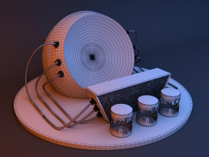 Cyber glow sphere bar 3D मॉडल
