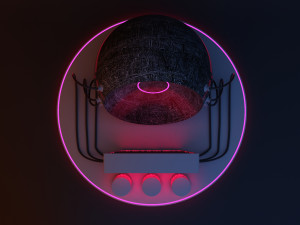 Cyber glow sphere bar 3D मॉडल