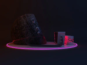 Cyber glow sphere bar 3D Model