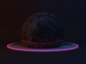 Cyber glow sphere bar 3D मॉडल
