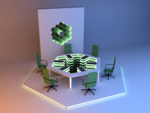 Sci-fi Infinity Mirror Office 3D Model