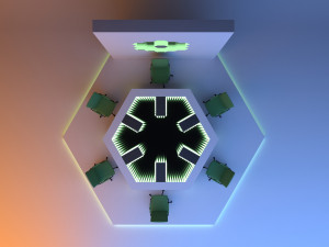 Sci-fi Infinity Mirror Office 3D मॉडल