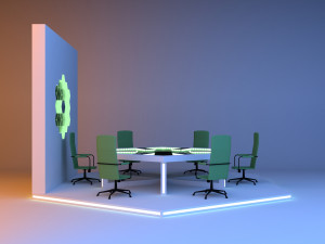 Sci-fi Infinity Mirror Office 3D मॉडल