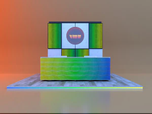 Parametric glow loft reception desk 3D Model