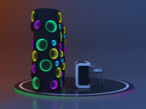 Sci-fi infinity mirror bar 3D Модель