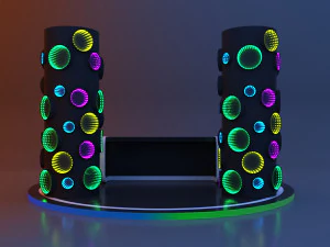 Sci-fi infinity mirror bar 3D Model