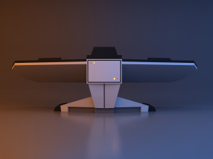 Cyber Futuristic Console - Control Desk Modelo 3D
