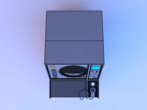 Sci-fi glow control table - desk 3D Model