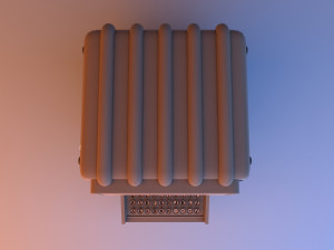 Vintage Retro Control Console - Panel Model 3D