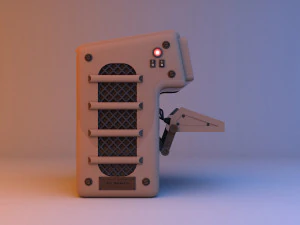 Vintage Retro Control Console - Panel 3D Model